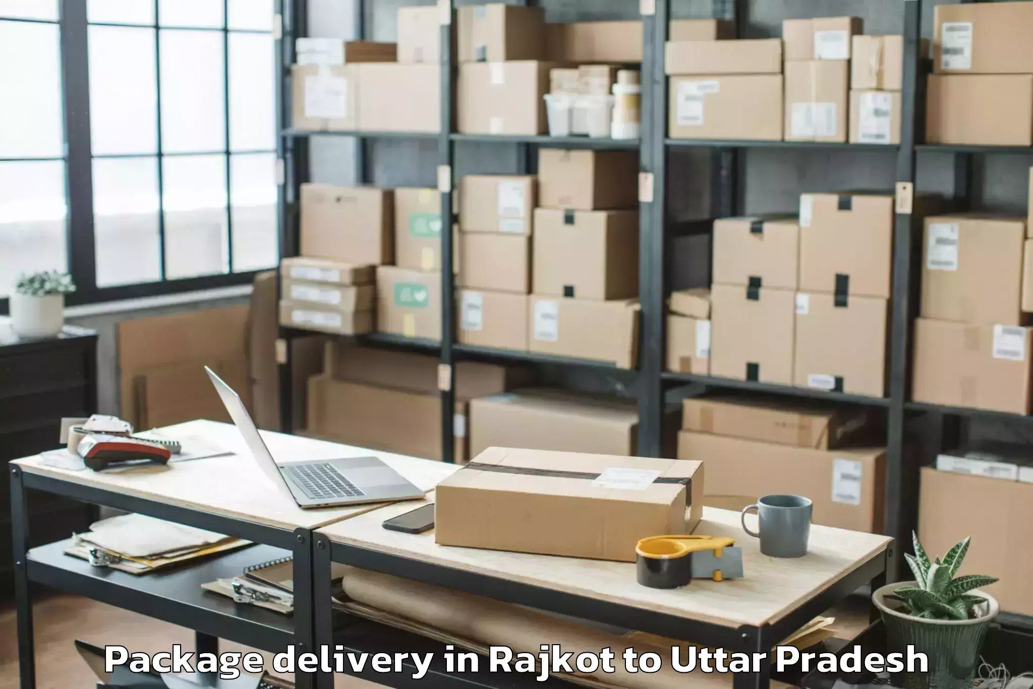 Professional Rajkot to Siswa Bazar Package Delivery